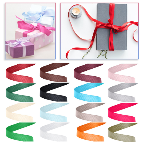 200 Roll Grosgrain Ribbon 10mm x 10M Each Bulk Craft Gift Cake Decoration