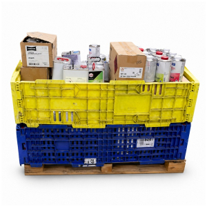 Pallet of 148 Mixed Automotive Paints, Coatings & Refinishing Supplies