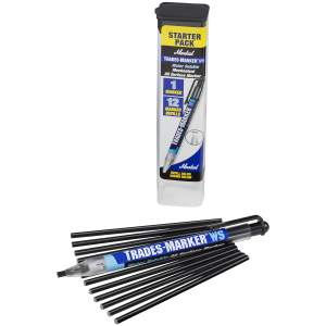 One Off Job Lot of 13 Mixed Markal Trades Marker WS Starter Packs, Black & White