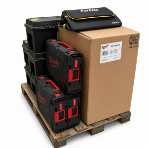 Pallet of 11 Mixed Tool Storage Cases & Bags - Stanley & Milwaukee