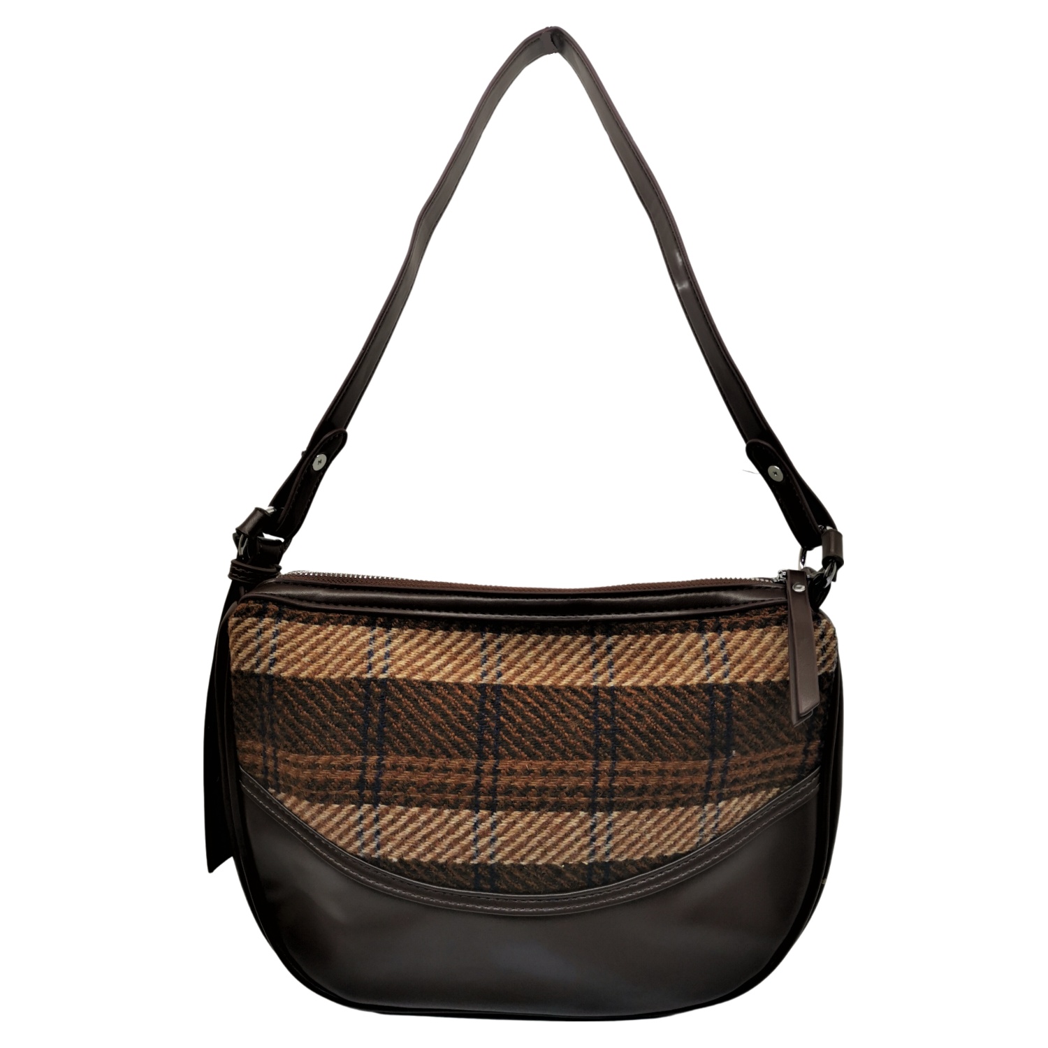 30pcs mix colour-Soft Mixed Material Check Pattern Crossbody
