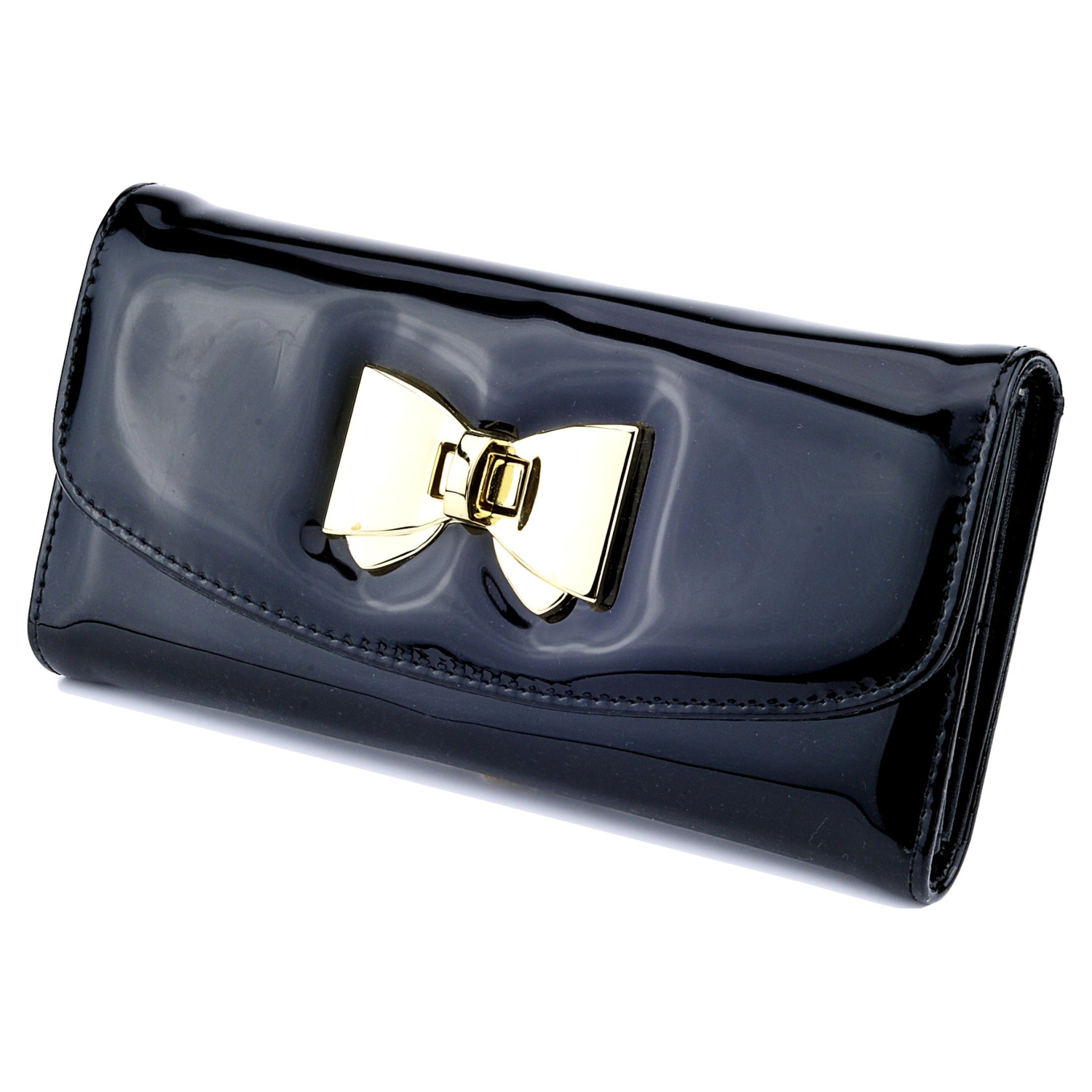 60 pcs mix colour -Ladies Twist Clasp Open Patent Purse with Gift Box-BOW206