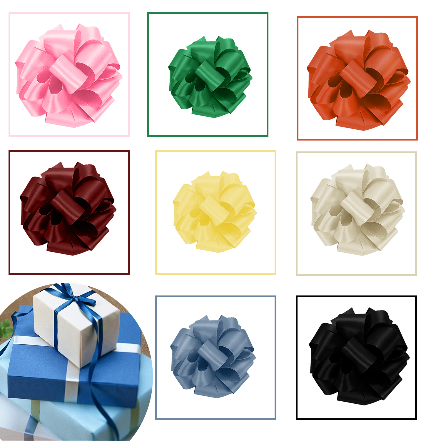 23mm Double Sided Ribbon 25 Metre Rolls – 200 Pack Craft Stock – Mixed Colours Bulk Lot Wholesale Bundle 