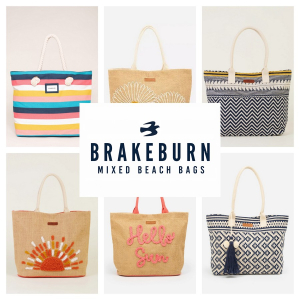 Wholesale Job Lot of 10 Women's Brakeburn Mixed Beach Bags