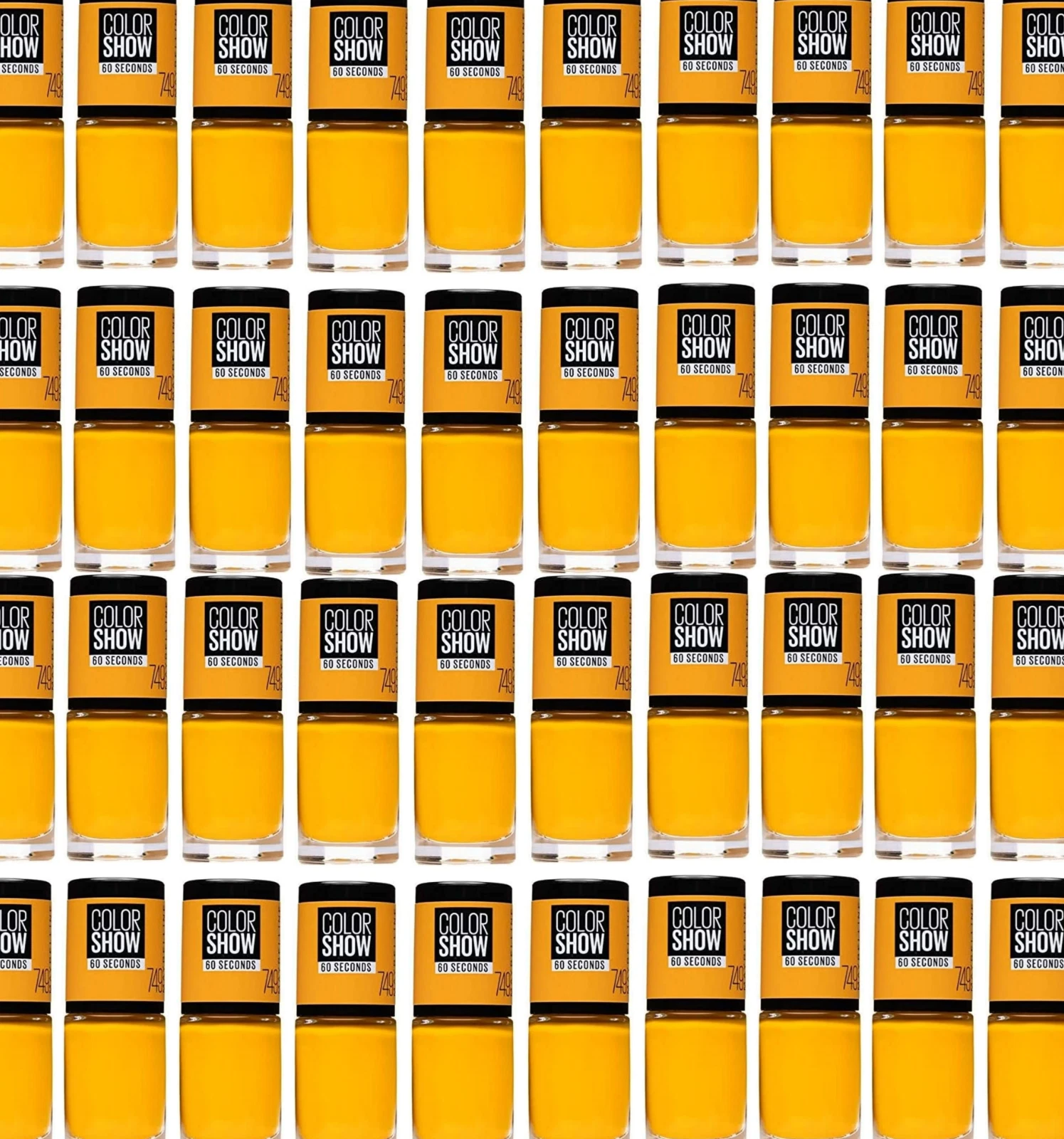 50pcs Maybelline Color Show 60 Seconds Nail Polish | RRP £250 | Electric Yellow