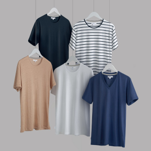 Wholesale Jot Lot of 12 Men's Mixed Club 826 T-Shirts - Round Neck, V-Neck