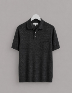 Wholesale Jot Lot of 9 Men's Club 826 Black Linen Knit Polo Shirts - S-XXL