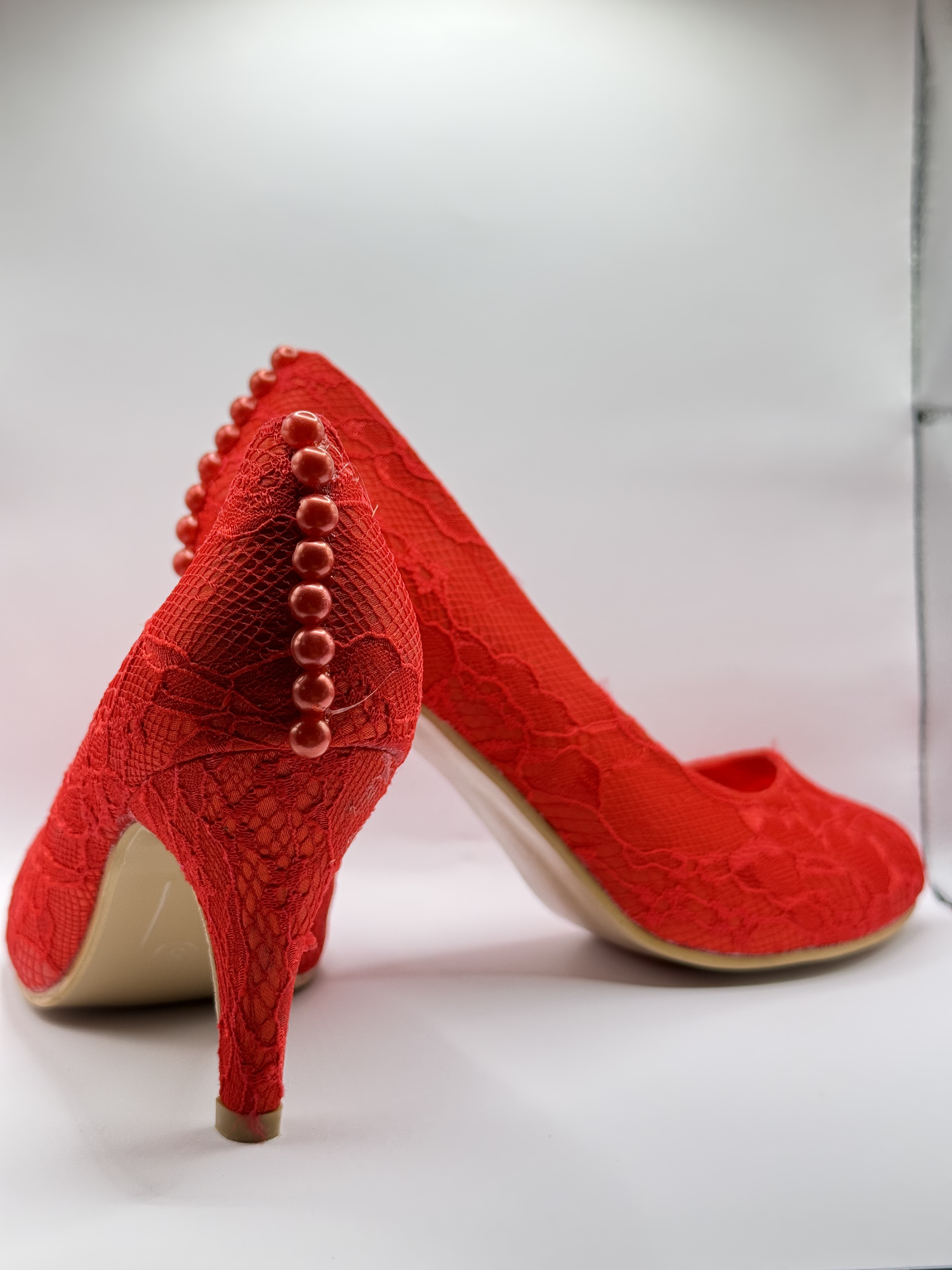 Women's Red Occasional/Bridesmaid Shoes Full Size Run UK 3-8 60 Pairs/1800£