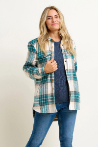 One Off Job Lot of 4 Brakeburn Women's Shamrock Flannel Shacket
