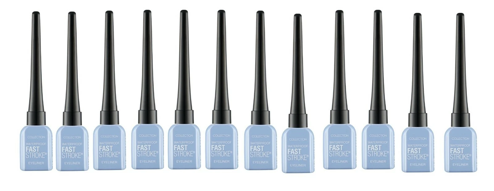 48 x Collection WATERPROOF Fast Stroke Eye Liner | Black Waterproof 01