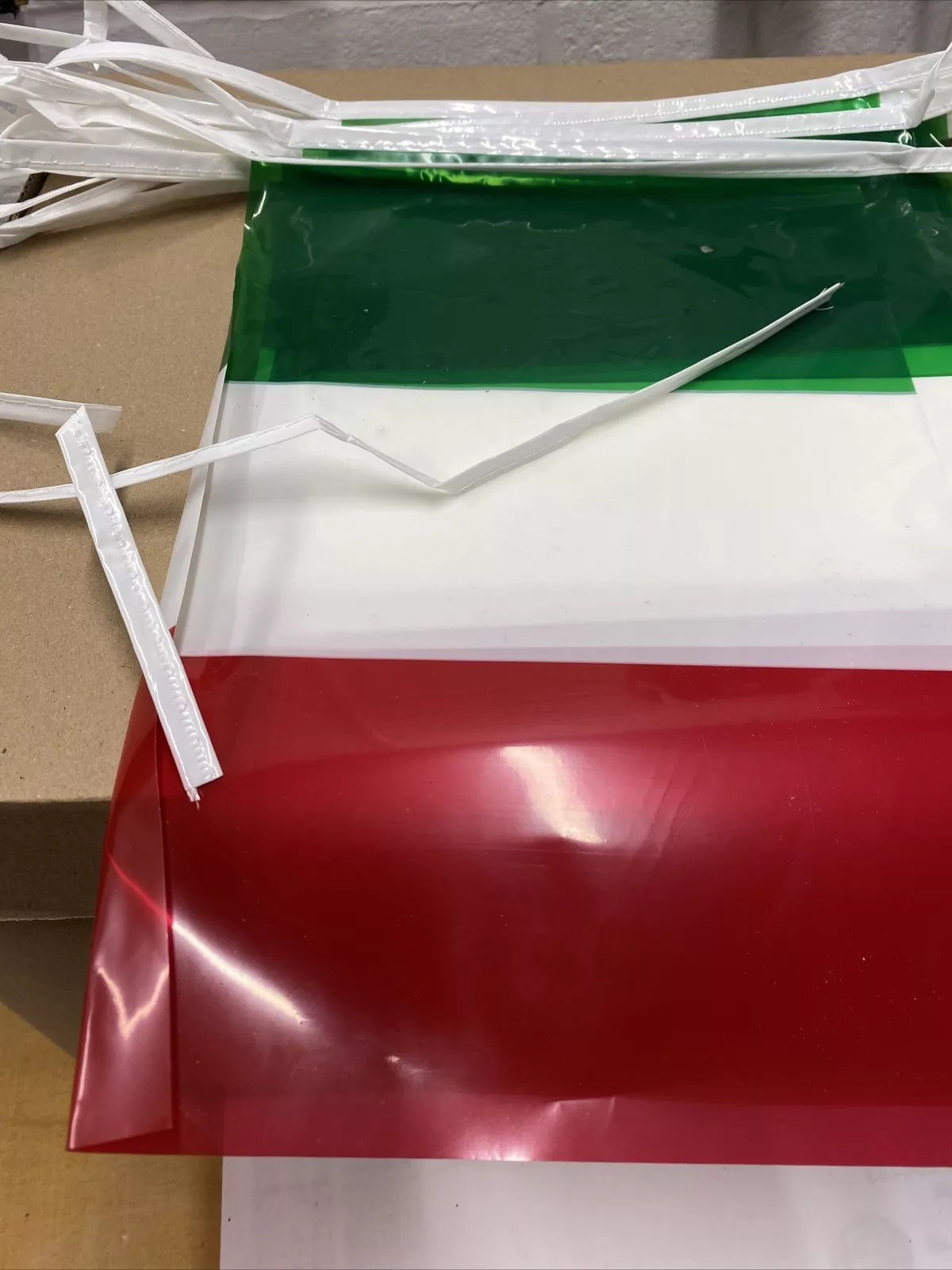 Liquidation Stock x700 ITALY Buntings Flags PVC 33ft x 20 Flags Each