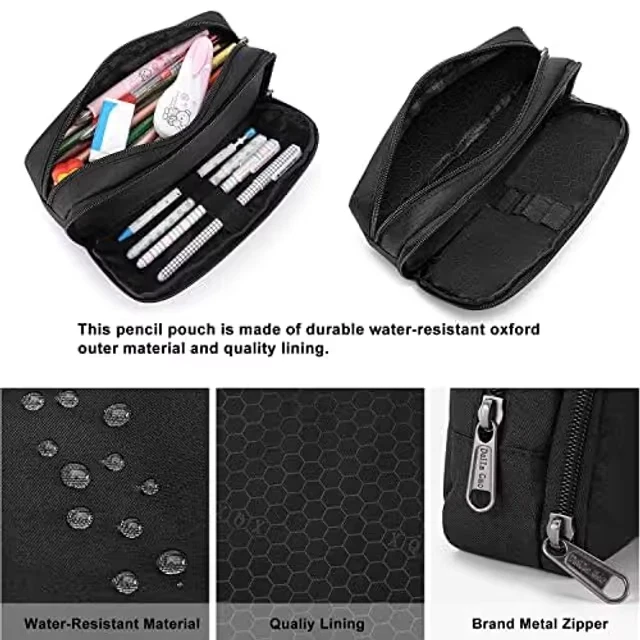 50pcs Large Pencil Case Multifunction Office Pen Pouch