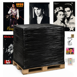 Pallet of 2,279 Official Elvis Presley Memorabilia & Vintage Collectibles
