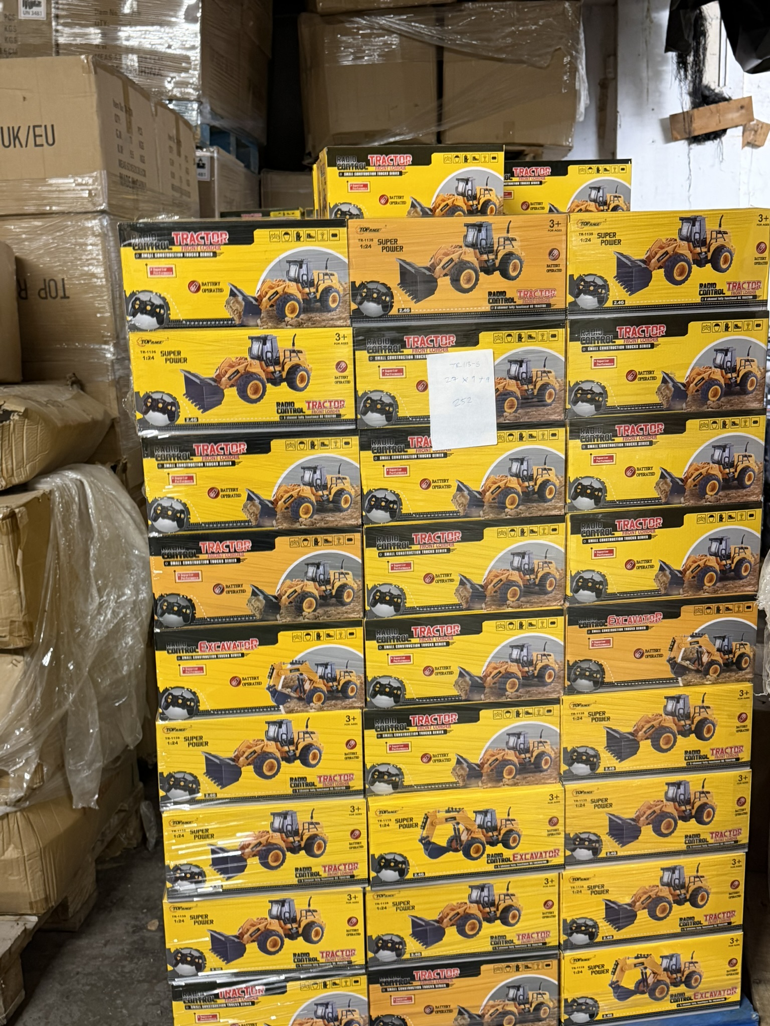 Top Race Remote Control RC Tractor Digger Front Loader Fully Functional 5 Channel 