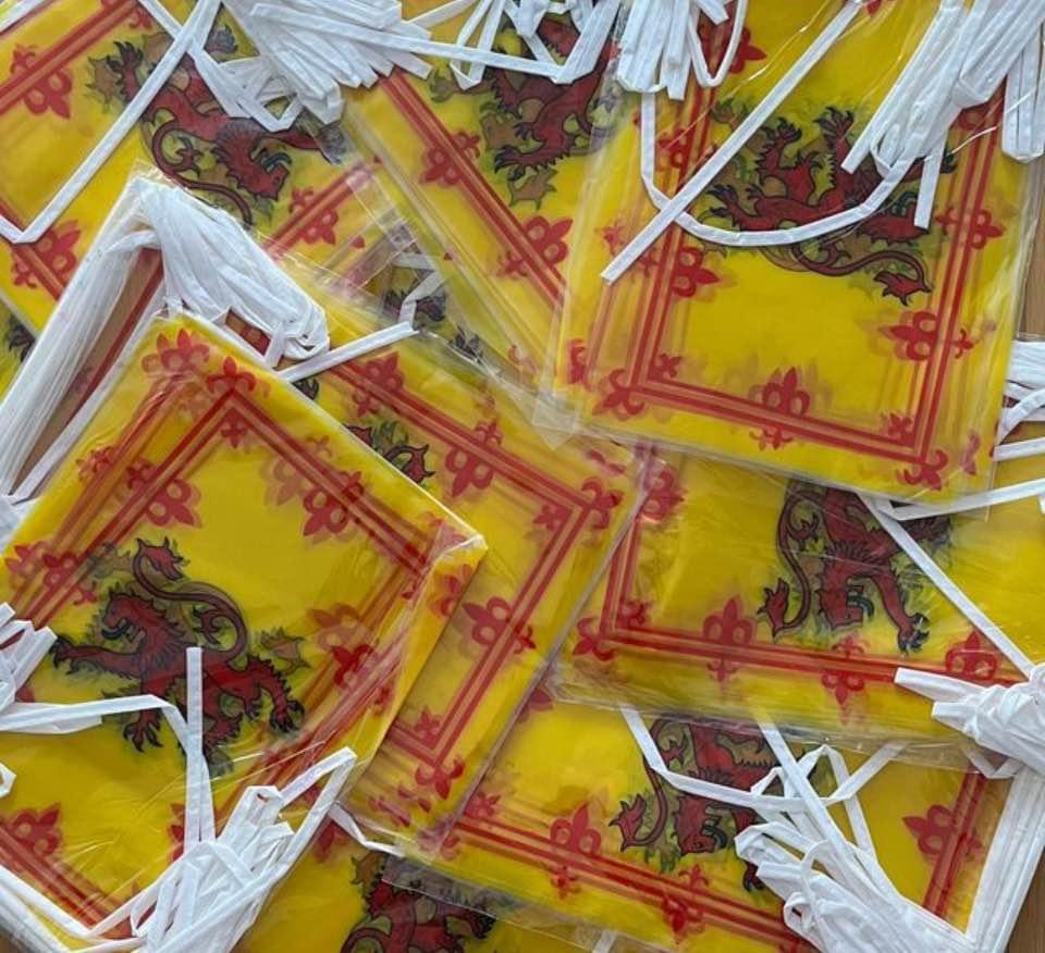 LIQUIDATION X450 Rampant Lion Buntings PVC Waterproof (33ft EACH)