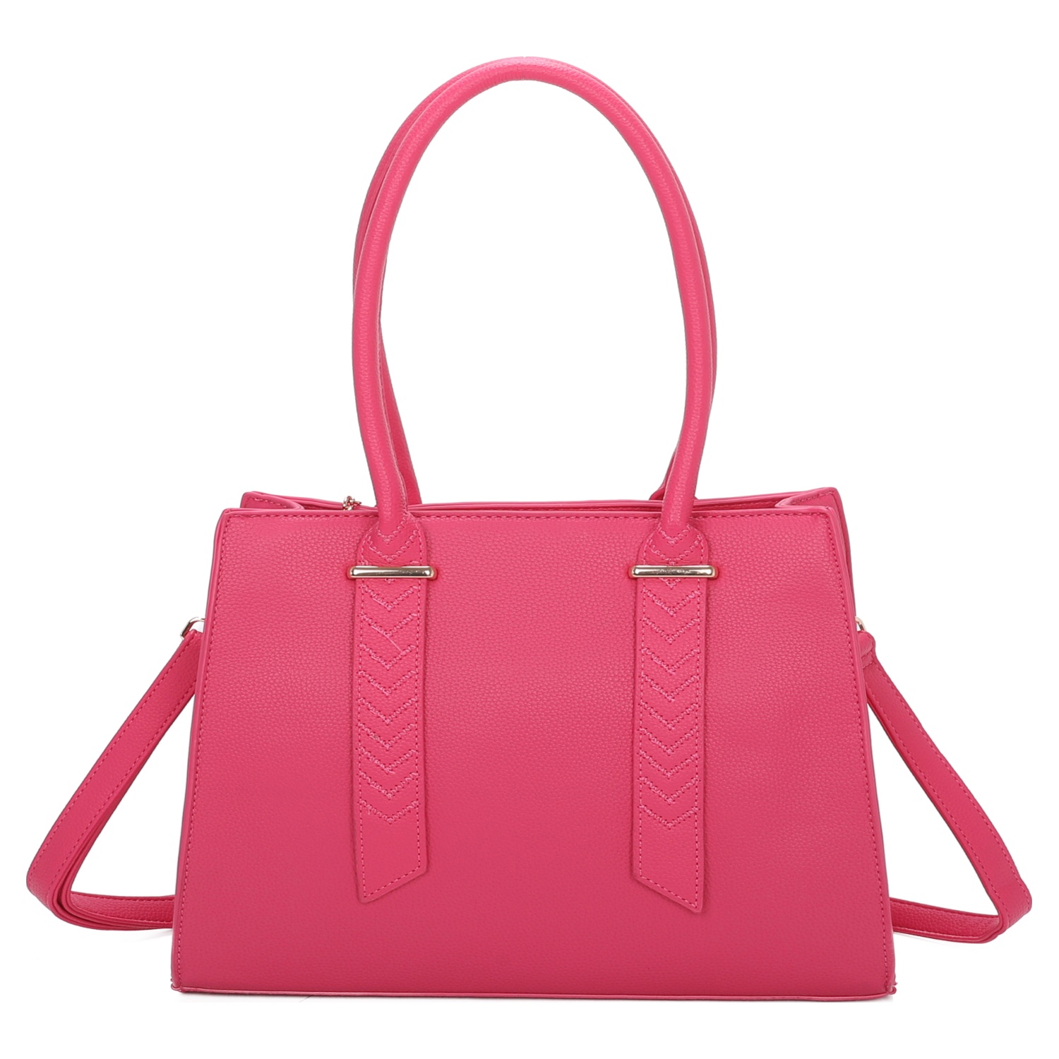 30 pcs Mix Colours-Soft Pu Medium Size Tote Bag Shoulder Bag with Front Stitching Details