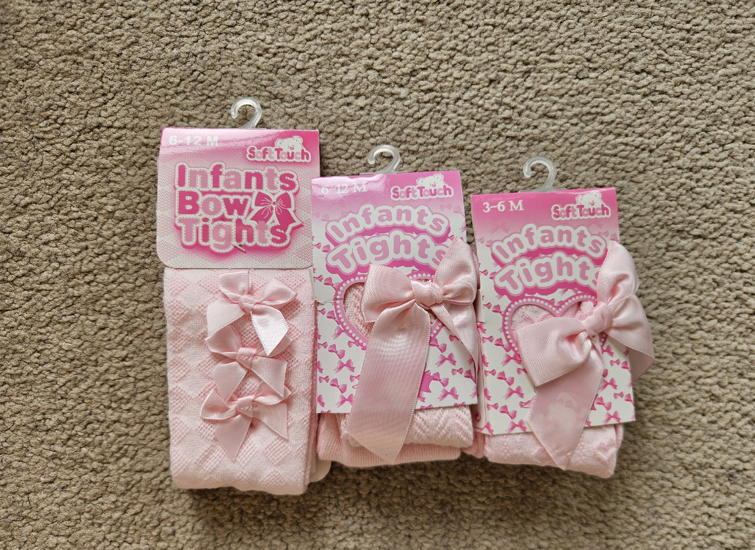 Baby Girl Tights with Bow/Frills Assorted Joblot for Resale 35pc Soft Touch