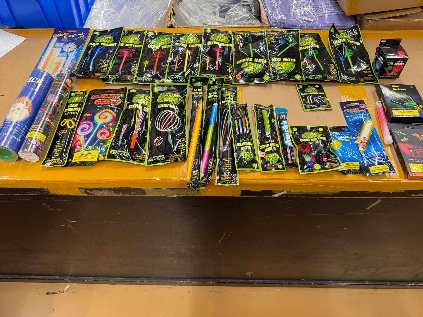 14,000 Glow in the Dark Products, Novelty Toy Items