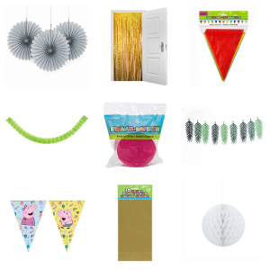 One Off Job Lot of 159 Mixed Party Decorations & Accessories