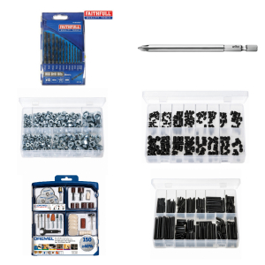 One Off Job Lot of 8 Mixed DIY Workshop Hardware and Tool Accessories