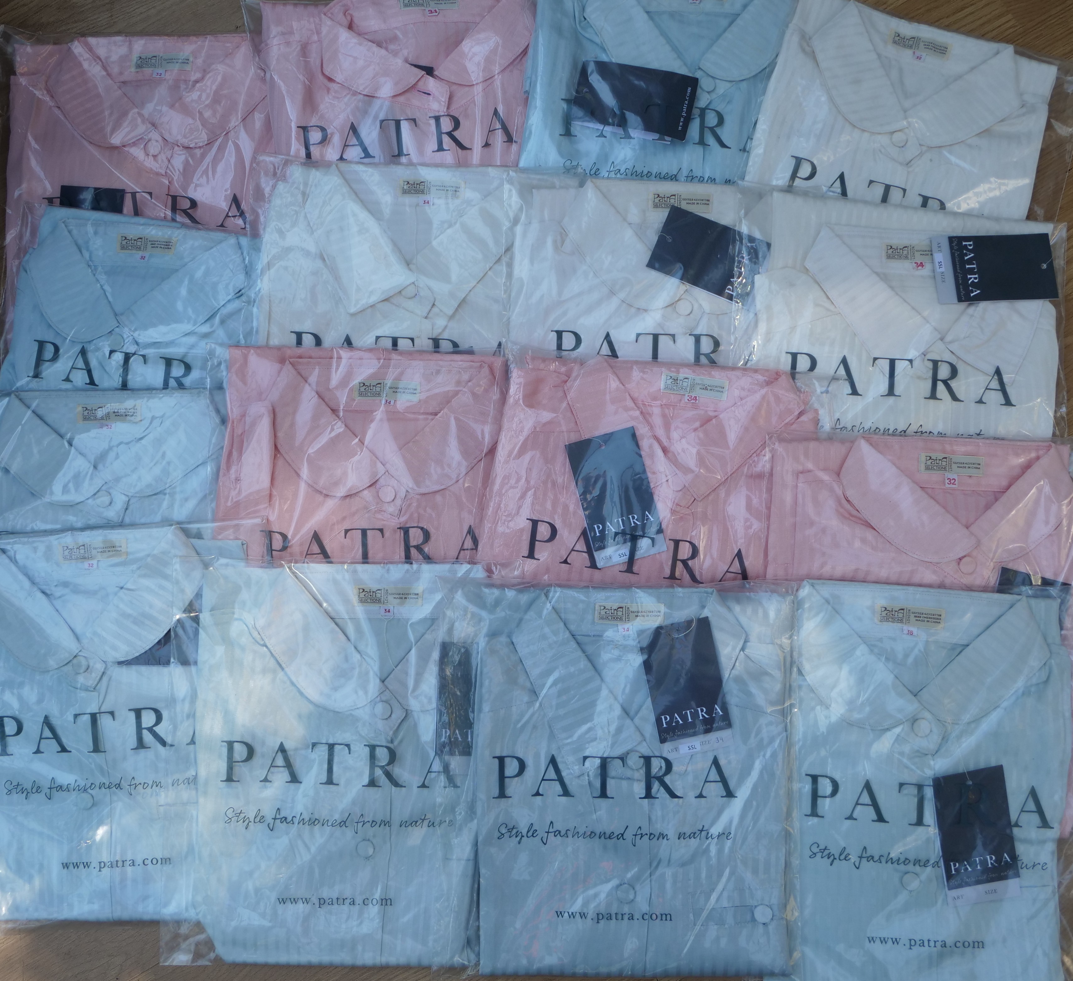 17 Patra Silk blouses in 3 colours RRP £40 each