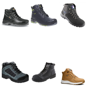 One Off Job Lot of 10 Safety Boots Assorted Styles & Sizes
