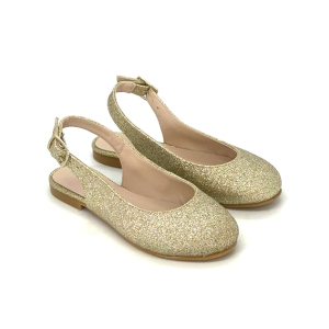 Wholesale Job Lot of 5 The Eugens Girl's Isidore Glitter Ballerina Shoes