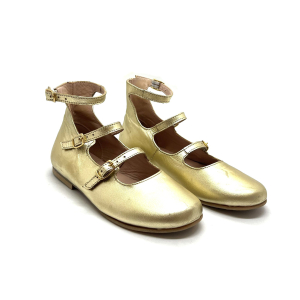 Wholesale Job Lot of 3 The Eugens Girl's Gabi Gold Mary Jane Shoes