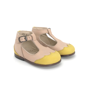 Wholesale Job Lot of 5 The Eugens Girl's Dione Nude/Tournesol T-bar Shoes