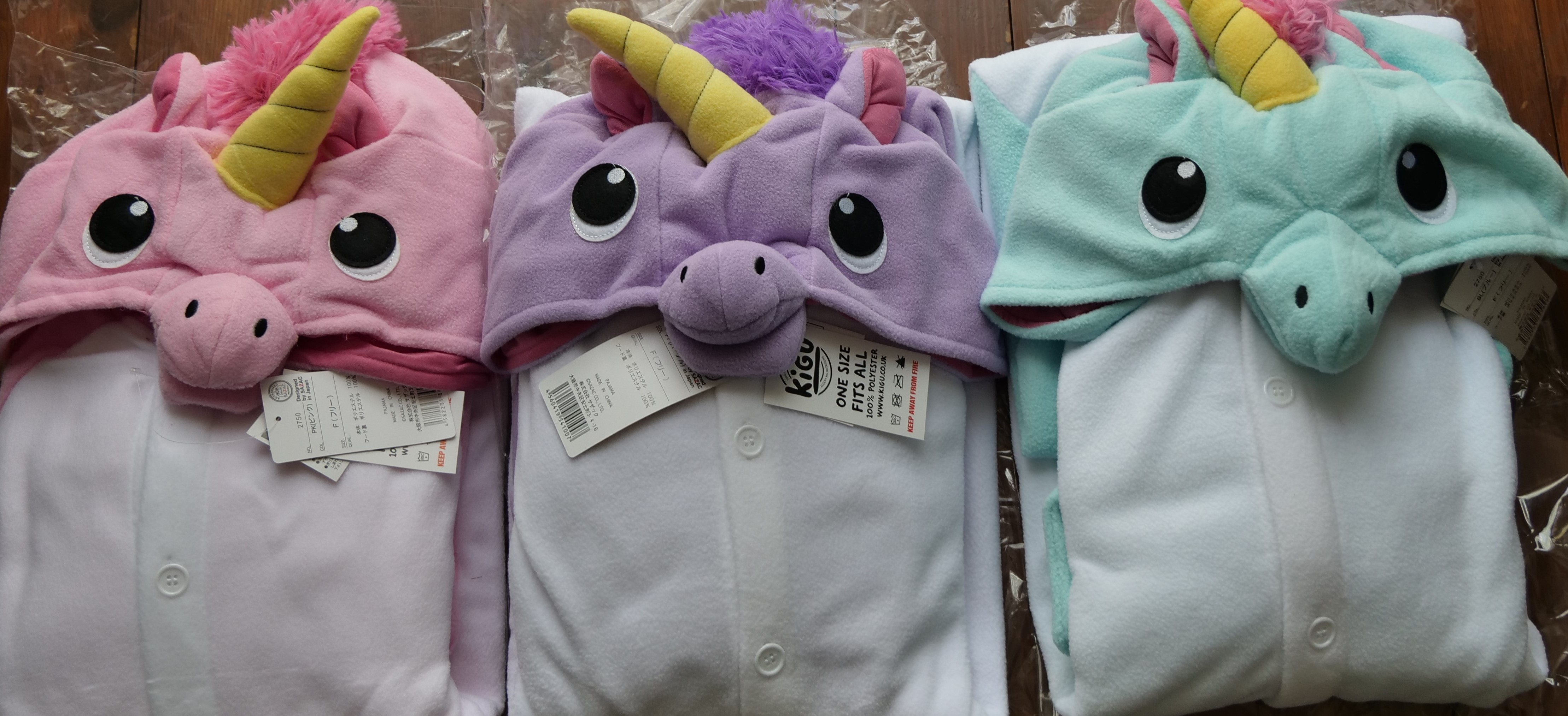 10 x Sazac High quality / Collectable Unicorn onesies One size Teen/ Adult