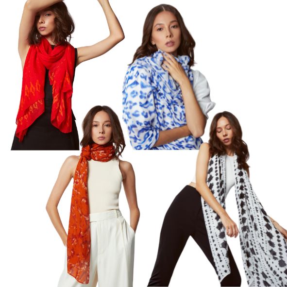20x Mixed Women's Lightweight Scarves