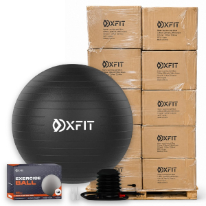 Pallet of 335 OXFIT Anti-Burst Exercise Balls with Foot Pumps (55cm)