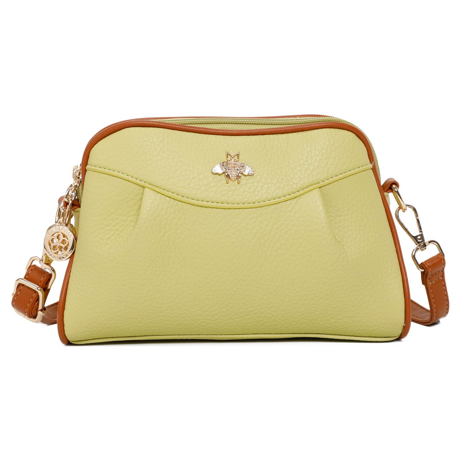 Mix 45 pcs of 2 styles Various Colors -Soft Pu Double Zipper Two-toned Cross Body Bag Shoulder Bag