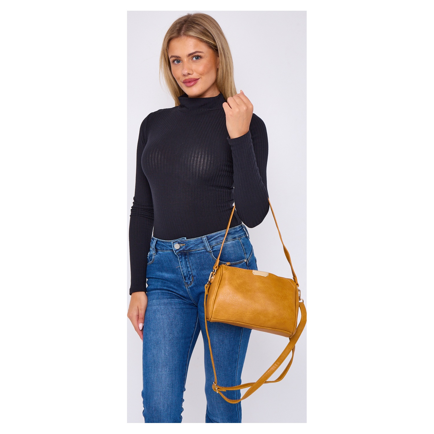 Mix 35 pcs various colours --Classic Soft Pu Leather Small 3 Compartment Shoulder Bag Cross Body Bag