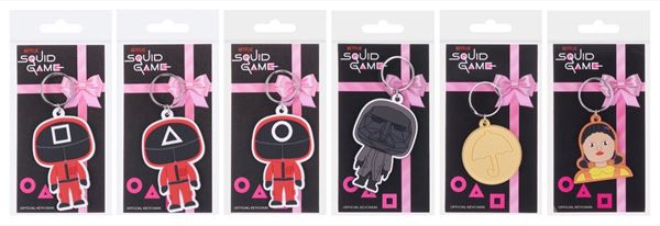 Squid Game 2D Key Chain – 6 Assorted Designs, Ideal £1 shop fast seller.