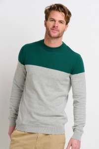 One Off Job Lot of 6 Brakeburn Men’s Colour Block Crew Neck Jumper (XXL)