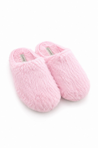 One Off Job Lot of 12 Brakeburn Brakeburn Pink Fluffy Slip On Slippers (UK3-8)