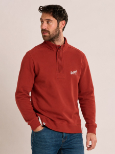 One Off Job Lot of 5 Brakeburn Mens Burgundy Quarter Zip (S-XL)