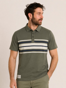 One Off Job Lot of 4 Brakeburn Mens Chest Stripe Polo (S-XL)
