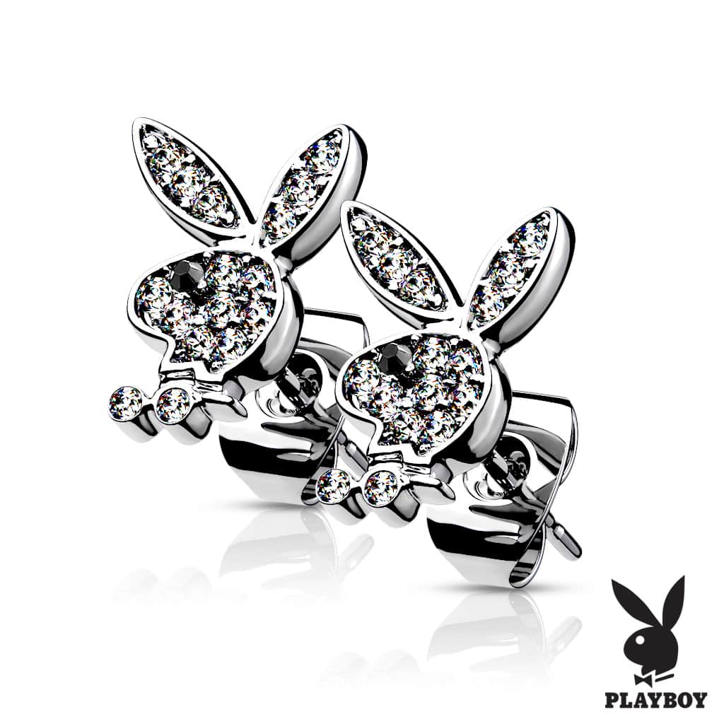 Wholesale Job Lot of 20 Pairs of Playboy CZ Earrings