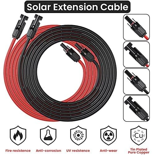 60mts 4mm Solar Cable Red 30mt Black 30mts. FREE POST
