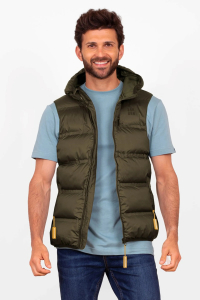 One Off Job Lot of 4 Brakeburn Mens Green Hooded Gilet (S-XL)