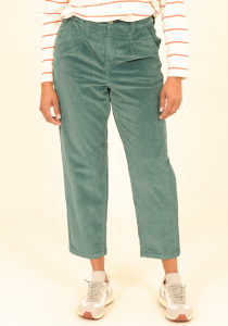 One Off Job Lot of 1 Brakeburn Women's Teal Pleated Cord Trousers (8)