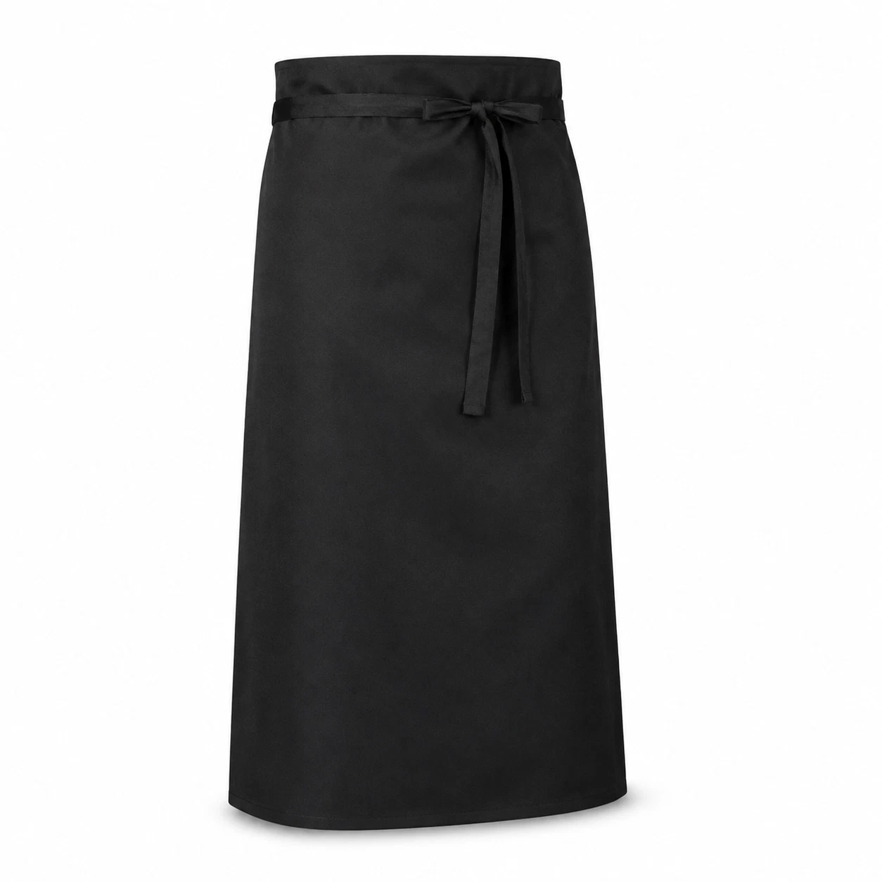 Black Long Bistro Waist Apron Wraparound Chef Waiter Catering 36x31 UK Made