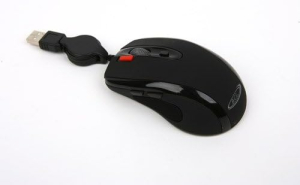 Wholesale Lot of 20 BCL LM135 Black Retractable USB Mice - New