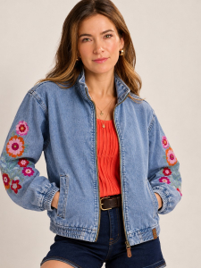 One Off Job Lot of 6 Brakeburn Women’s Embroidered Denim Jackets (Size 8)