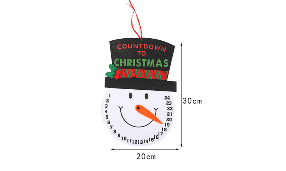 200 x Christmas Snowman Countdown Decorations Kids Xmas Gifts Stocking Fillers