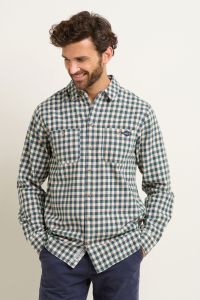 Job Lot of 2 Brakeburn Men's Navy Gingham Shirts