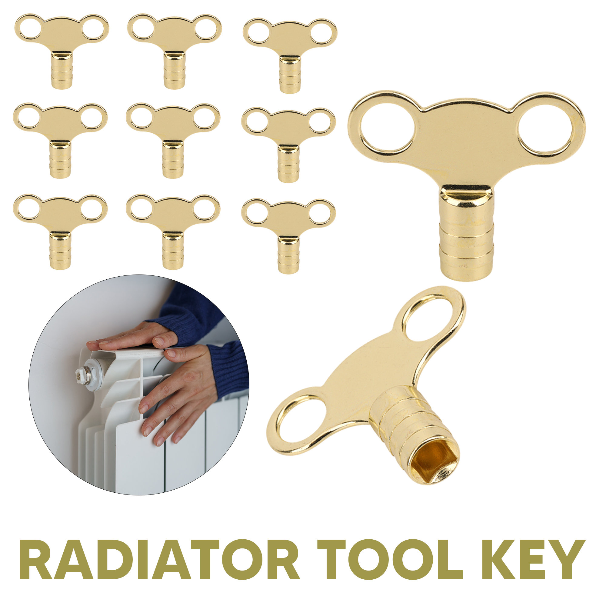 200 Brass Radiator Bleed Keys, 5mm – Heating Valve Tools