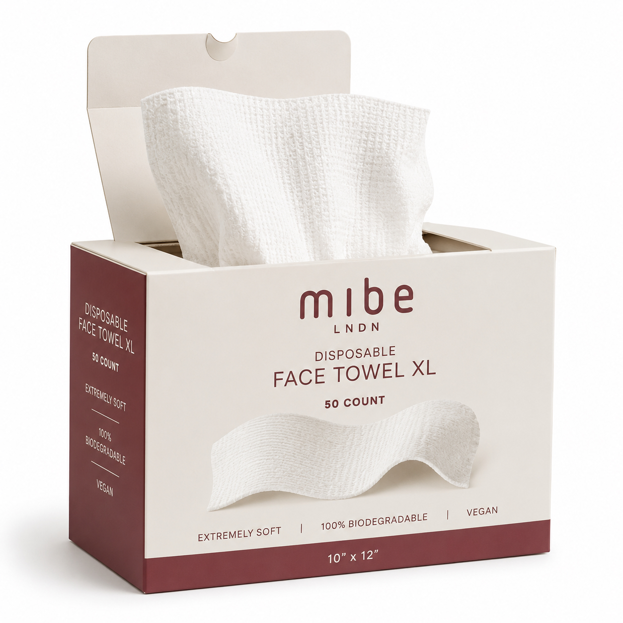 24 Packs of 50 XL Disposable Face Towels – Mibe LNDN